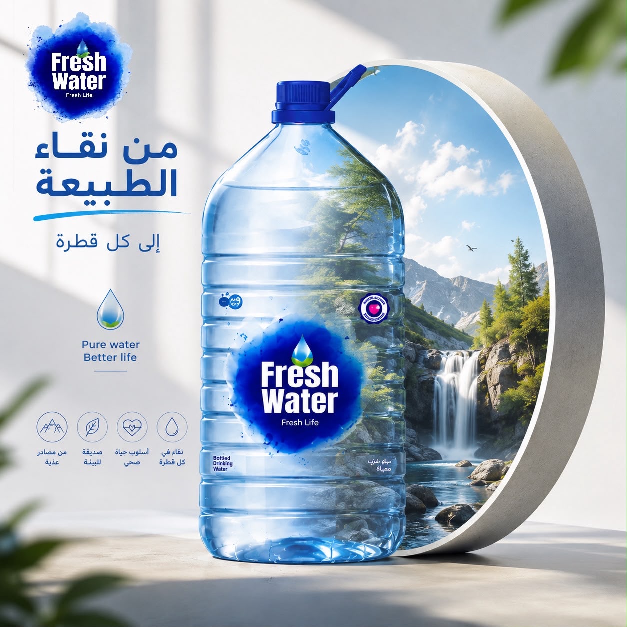 Crafted by nature. Perfected for life.
صنعته الطبيعة... وأتقنته الحياة.
#FreshWater #PremiumQuality #NaturalPurity #HealthyChoice #مياه_نقية