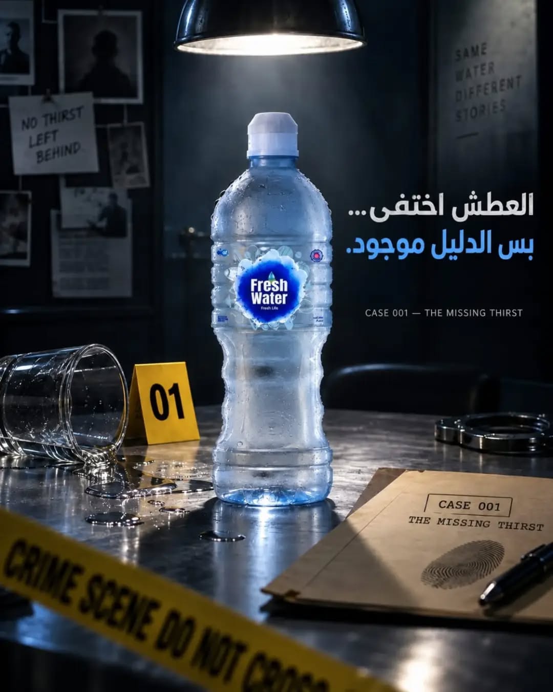 كل الأدلة بتوصل لنفس المكان… Fresh Water، انتعاش من أول رشفة بيخلّي العطش من الماضي. ❄️
One sip. Case closed. Thirst solved
#FreshWater #TheMissingThirst #انتعاش #freshlife