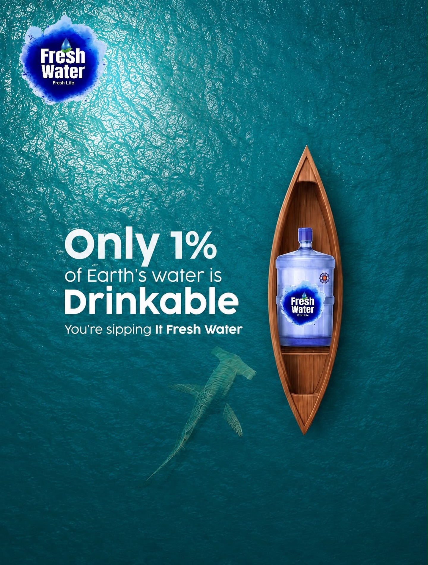 Only 1% of Earth’s water is drinkable.🌍
Make every sip count with Fresh Water.
Pure hydration. Fresh life. 💙

لأن كل رشفة من المي النقية… هي اختيار لحياة أنقى وأصح.
Fresh Water | Fresh Life

#FreshWater #FreshLife #PureWater #StayHydrated #DrinkFresh WaterIsLife